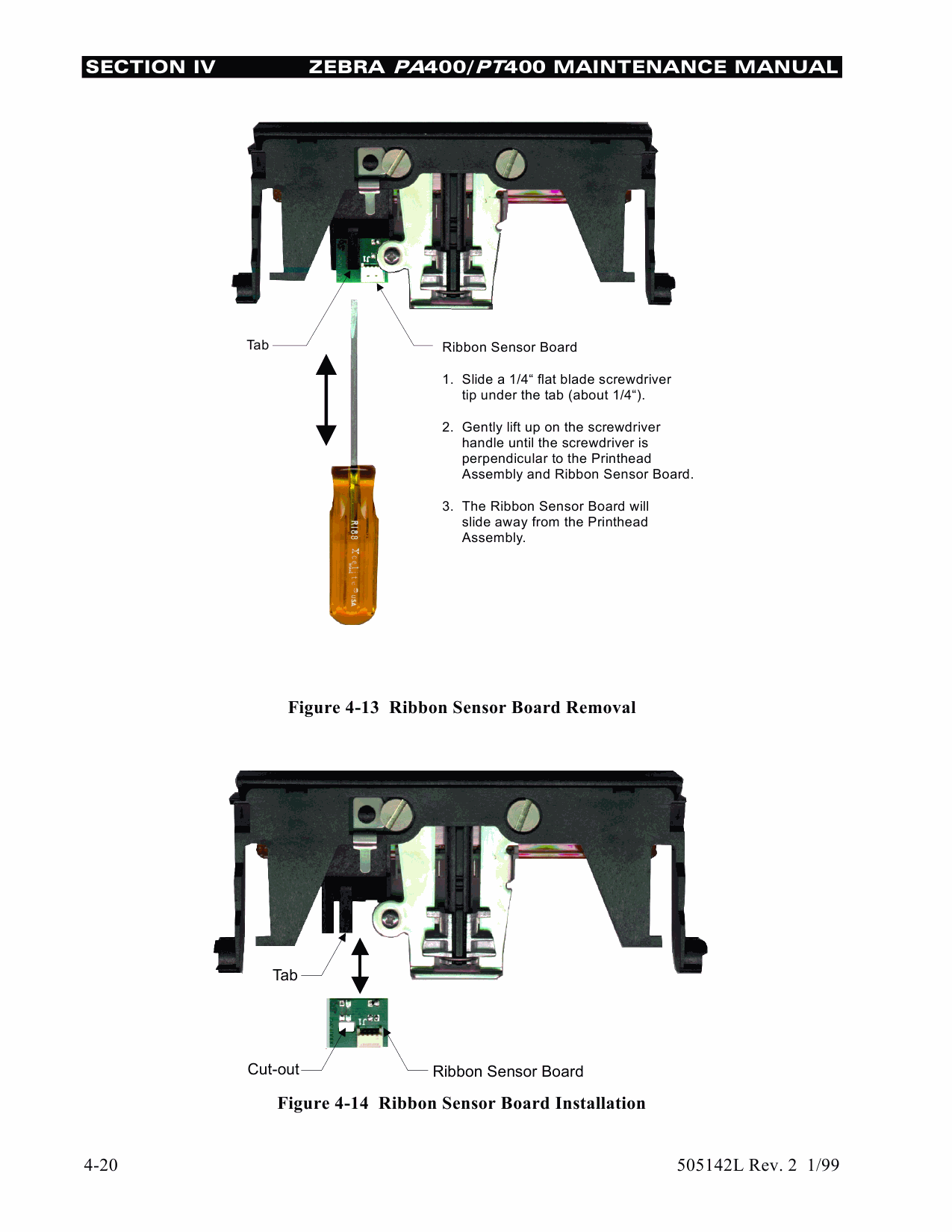 Zebra Label PA400 PT400F Maintenance Service Manual-6